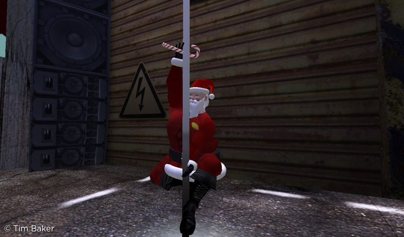 Sexy poledancing santa - from 2008