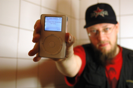 Tim with iPod