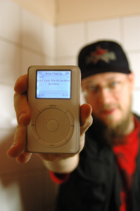 Tim with iPod