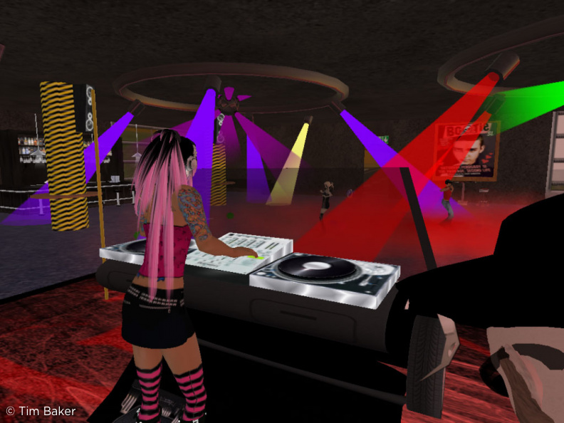 Amanda Shinji DJing at the Parkade