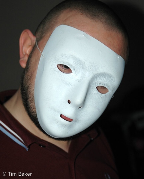 Kirk wearing the Podcast Mask of Shame for liking Glen Campbell