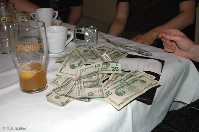 Bootlegger's dinner -money money money