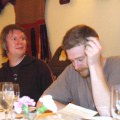 Bootlegger's dinner - Ian Fondue and Pete