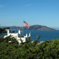 View from Coit tower over harbour