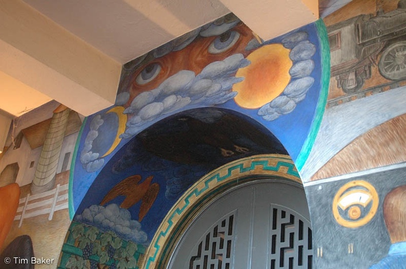 Coit tower murals - entrance