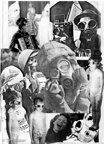 Masked War collage