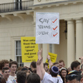 London Pride 2011 Gay Trans Jew vs the Christian Anti-Pride Protesters