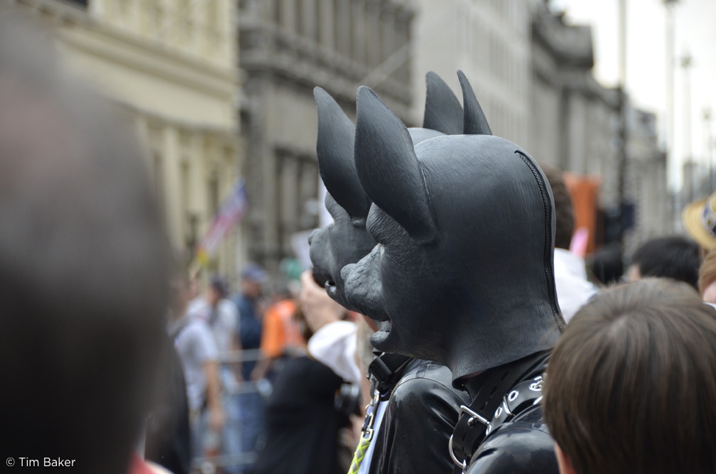 London Pride 2011 gimp pig masks