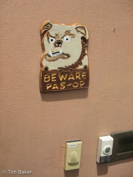 Beware Extremely Mad Licky Dog