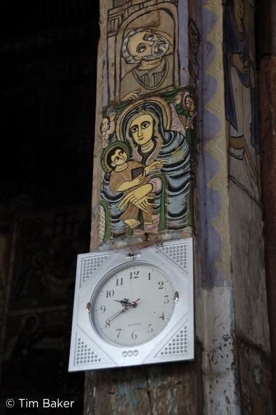 Ethiopian Time. Ura. K. Mehiret monastery, Ethiopia
