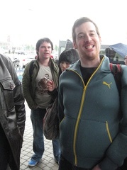Arrived at the airport  -Robin Superelectro cheesy grin :-)