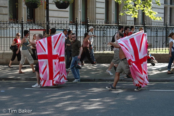 EuroPride - can't take the pink out of the Union jack...